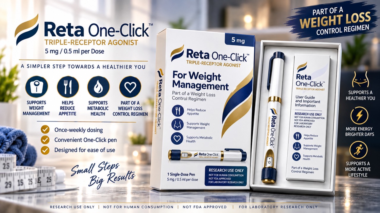 Reta One-Click pen and packaging